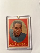 1958 Topps #42 Emlen Tunnell New York Giants HOF — Vintage Football Card — NM