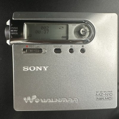 SONY MZ-N10 NET MD WALKMAN Silver Tested Working Main unit only | eBay