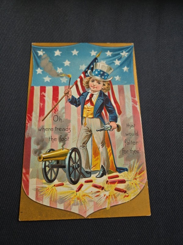 Vintage Raphael Tuck &Son's Independence Day Series #109 Post Card