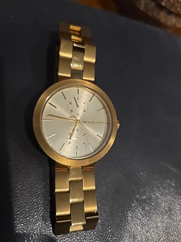 Orologio Michael Kors Garner Acciaio Tono Oro Quadrante Champagne Donna Quarzo MK6408