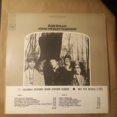 Bob Dylan - John Wesley Harding - LP, Album, M/Print, Ter - Very Good Plus (VG+)