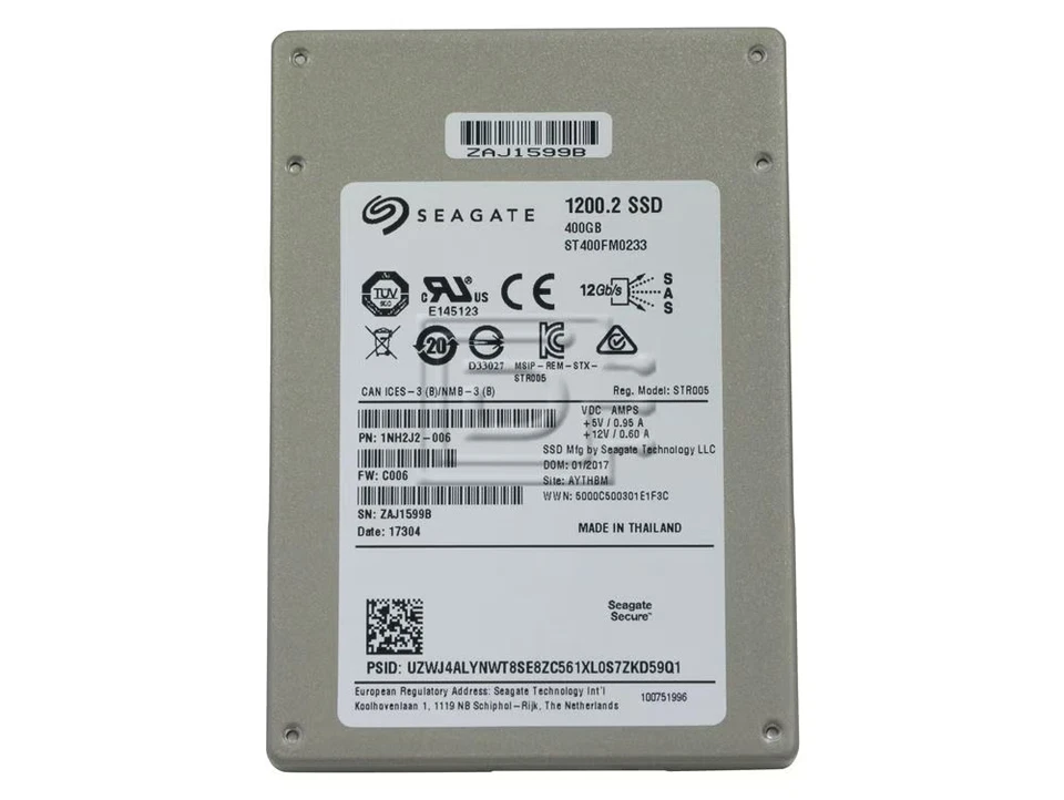 Seagate ST400FM0233 400GB 2.5" 12Gbps eMLC 1200.2 SAS SSD - Brand New - Image 2 of 4
