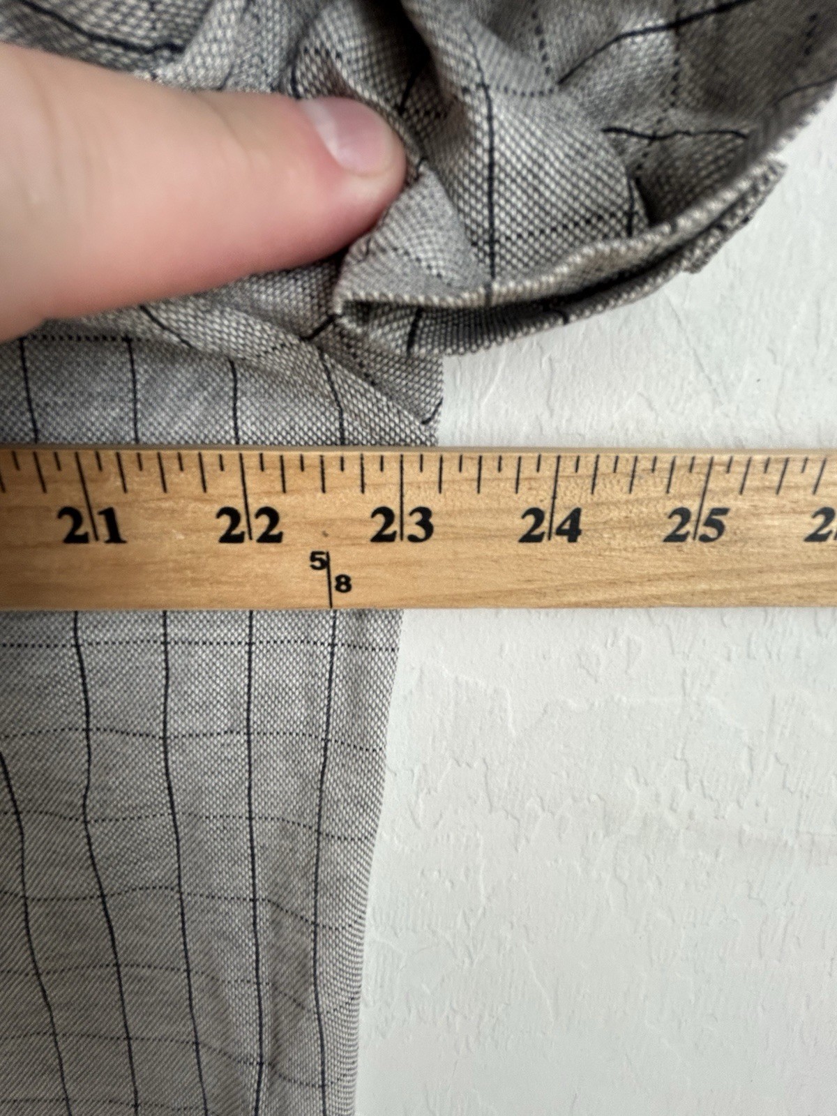 Ralph Lauren Purple Label shirt Men’s Large Gray Check Polo Preppy thumbnail 11