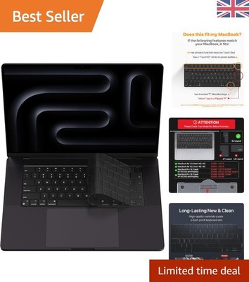 Ultradünne/UK Tastatur Abdeckung für MacBook Pro 14/16 & Air 13/15, transparent