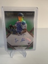 2021 Triple Threads Sam Huff Rookie AUTO Green #d 35/50! Rangers