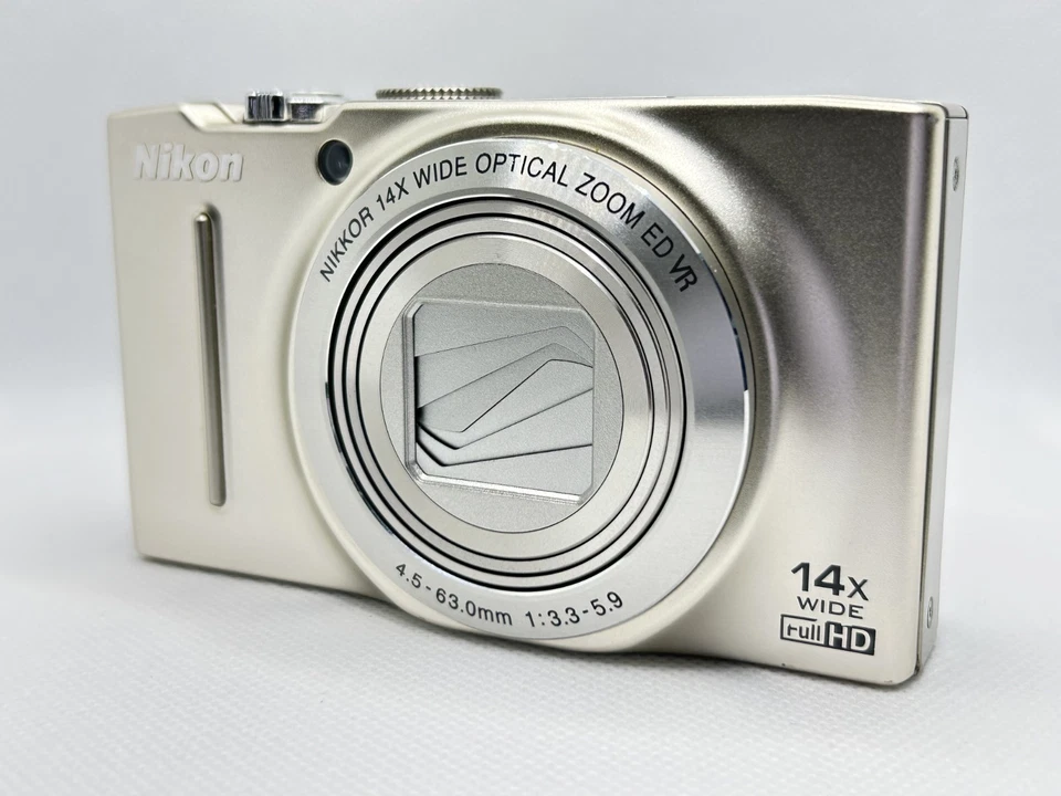 [Near Mint] Nikon COOLPIX S8200 Silver Digital Camera 16.1MP 14x zoom From Japan - Image 4 of 4