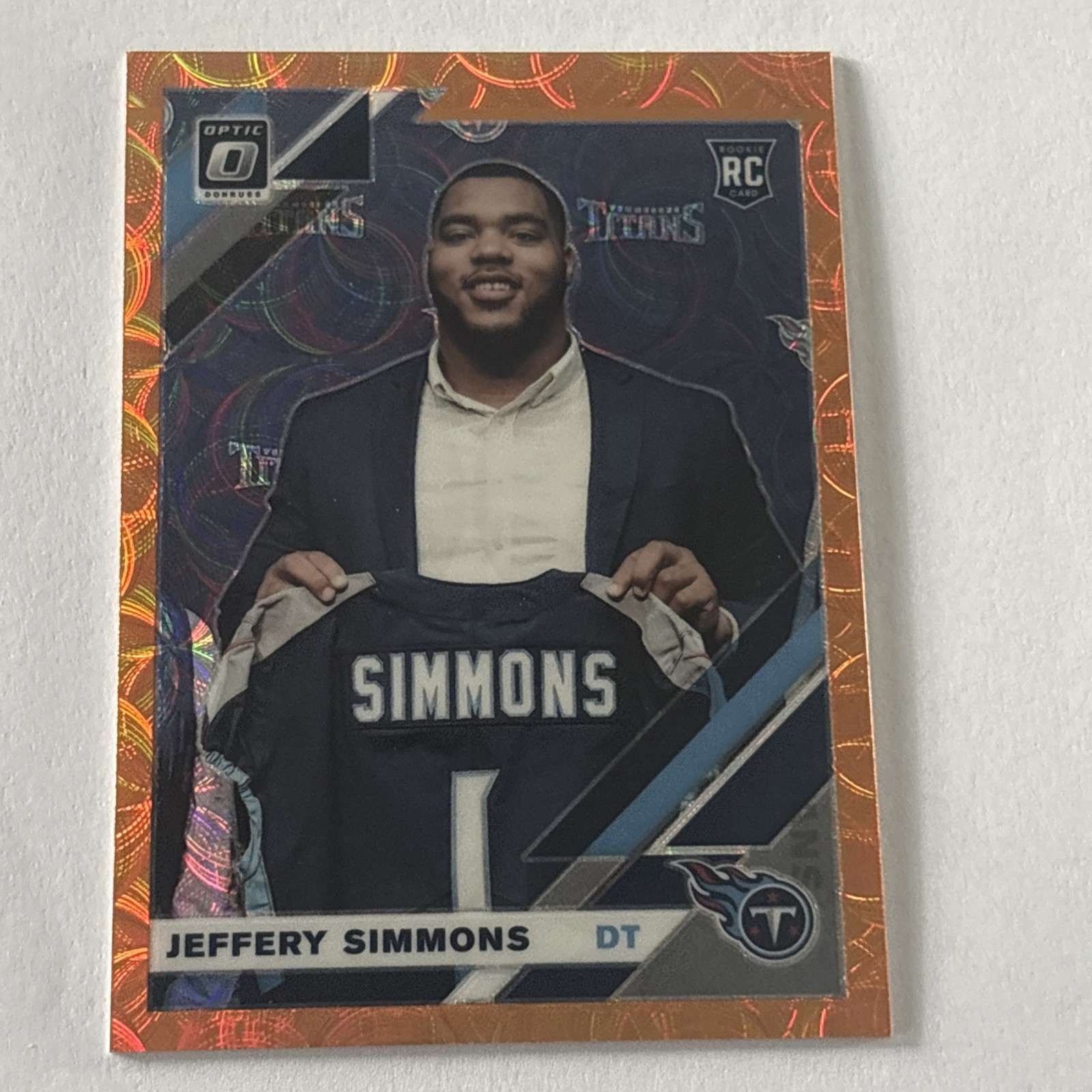 Jeffery Simmons Panini Donruss Optic #108 Orange Scope