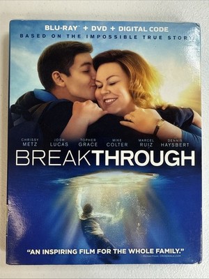 Breakthrough (Blu-ray + DVD, 2019, Topher Grace, Josh Lucas) with Slipcover
