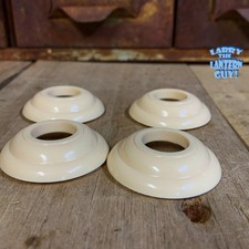 Vw Split Oval Beetle Bug Door Handle Buffer Set Ivory Up To 1955 - Set Of Four