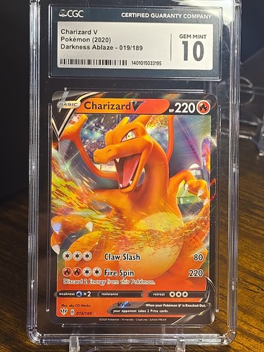 Charizard V graded CGC 10 for sale on eBay