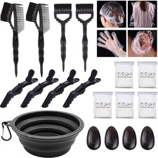 43Pcs Hair Dye Coloring Kit, Hair Dyeing Tools with 1 Collapsible Bowl and 4 Hai