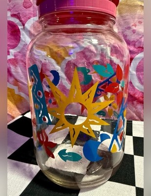 Vintage Anchor Hocking Sun Tea Jar Celestial  Sun Moon Stars