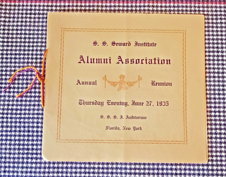 S.S.SEWARD INSTITUTE FLORIDA NY ALUMNI ASSOCIATION ANNUAL REUNION JUNE 1935