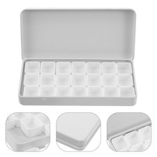 Portable Pigment Box Water Colors Paint Set Empty Watercolor Palette Case