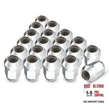 1/2-20 Wheel Chrome Lug Nuts Set 20pcs for Ford F150 Explorer Edge Silver