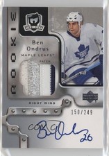 2006-07 Upper Deck The Cup Rookie 150/249 Ben Ondrus #162 Patch Auto 0bz8