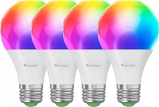 Nanoleaf - Matter A19 Smart LED Light Bulb - WiFi & Matter-Enabled (4 Pack) -...