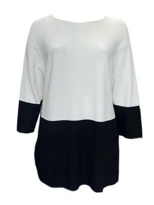 Marina Rinaldi Women's White Atomo Knitted Pullover Sweater Size XL NWT