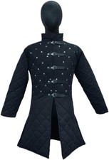 Medieval Reenactment Gambeson Thick Quilted Cotton Padded Full Sleeve Armor