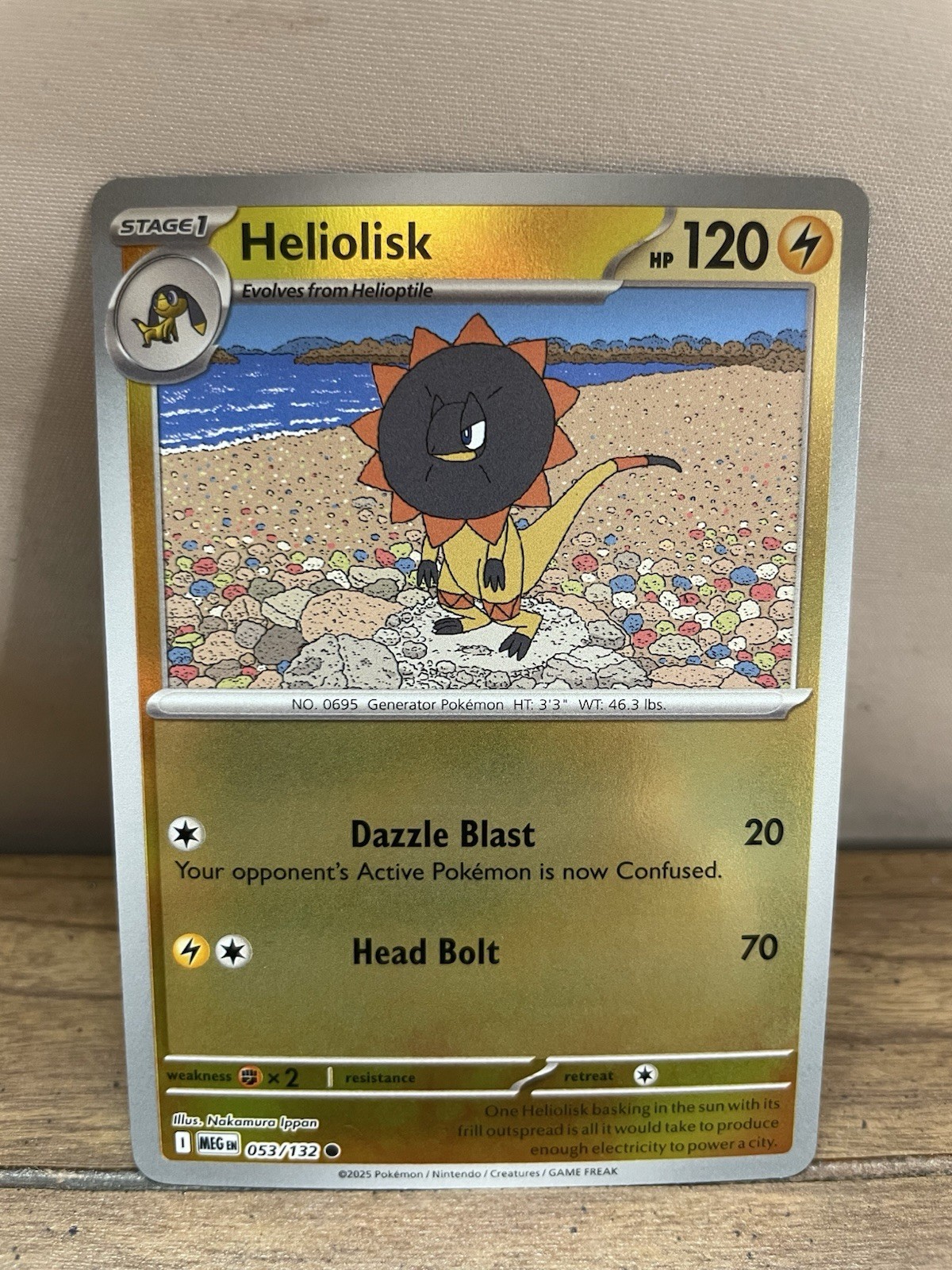 Heliolisk 053/132 Me01: Mega Evolution Reverse Holo