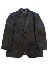 Men Henry Segal Black Tuxedo Jacket 40R Pants Adj 34 Bowtie Cumberbund Used Once