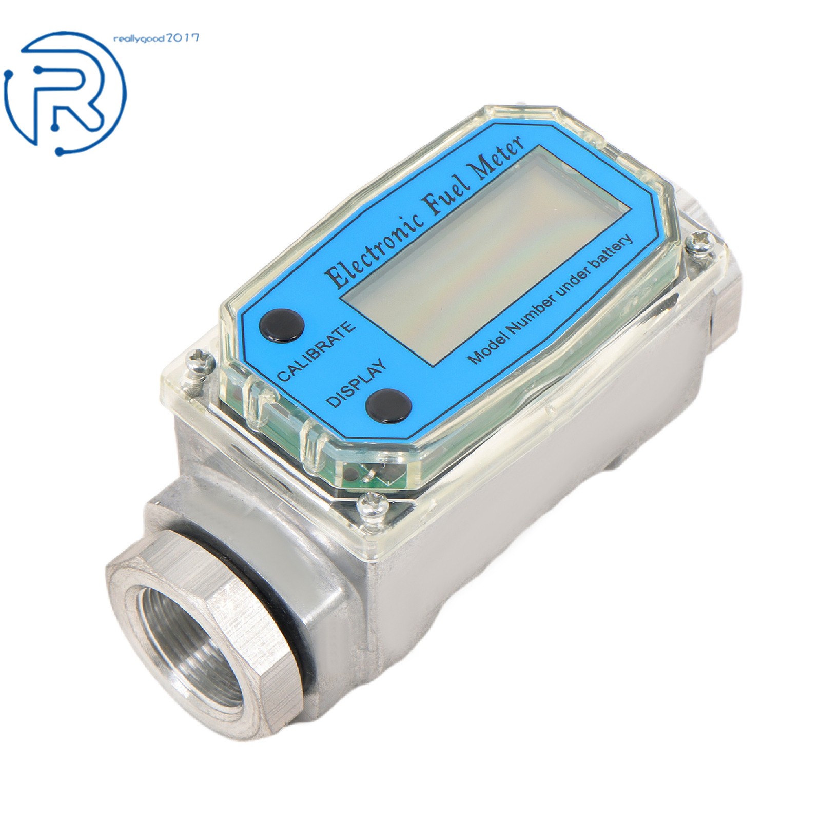 High Precision 1" Digital Flow Meter 2.6-26 GPM for Liquid Flow Measurement