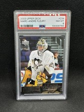 2003-04 Upper Deck Marc-Andre Fleury Young Guns RC #234 PSA 8  
