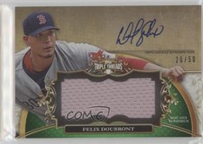 2013 Triple Threads Unity Jumbo Relics Emerald 20/50 Felix Doubront Auto 0af
