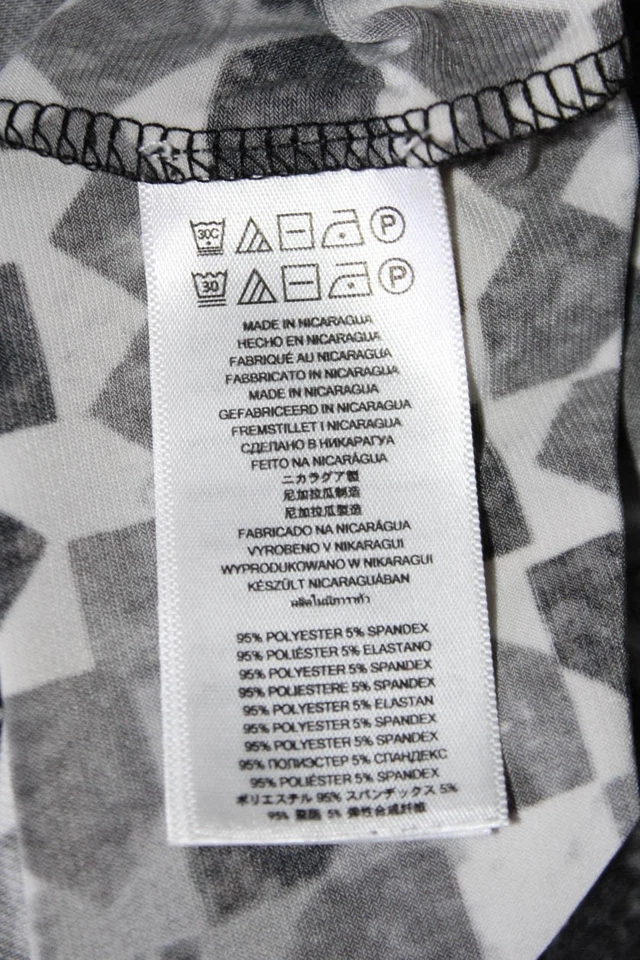 Vestido recto Michael Michael Kors para mujer estampado geométrico manga larga negro talla M Foto 4 de 4