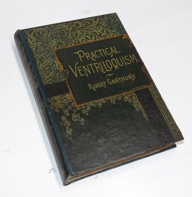 Practical Ventriloquism book by Robert Ganthony - vintage books - banjo player