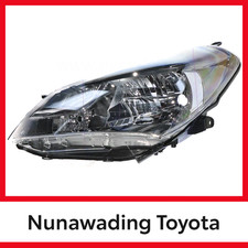 Genuine Toyota Headlight Halogen Left Hand Passenger Yaris Hatch 07/2014-12/2016