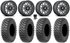 Fuel Tech Beadlock 15" Wheels Gm 35" Alpha Tires Polaris RZR XP 1000 / PRO XP