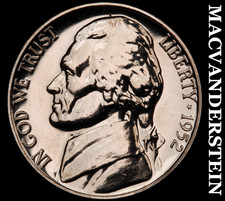 1952 Jefferson Nickel- Choice Gem Proof Luster No Reserve #i5421