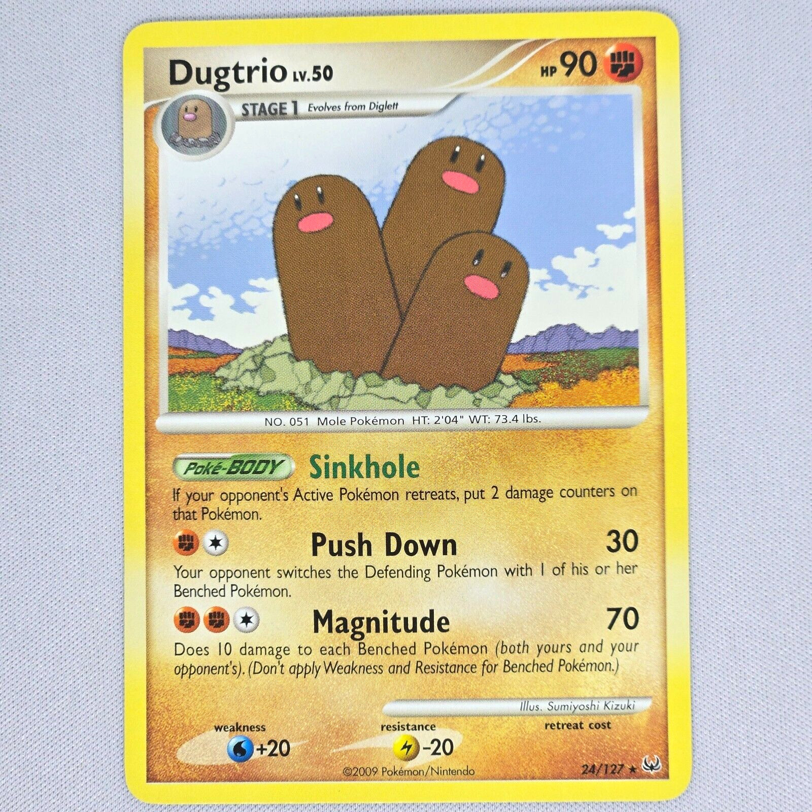 Dugtrio 24/127 Platinum Regular Rare Pokemon Card TCG English NM