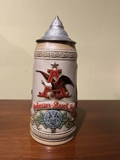 A Tradition Of Quality From Anheuser Busch Rail Depot And Merchant Ship Stein