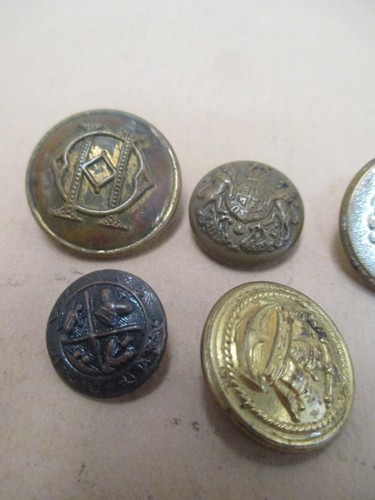 Lote de botones militares, mixtos, europeos e ingleses, lote de 8+, vintage, antiguos - Imagen 5 de 10