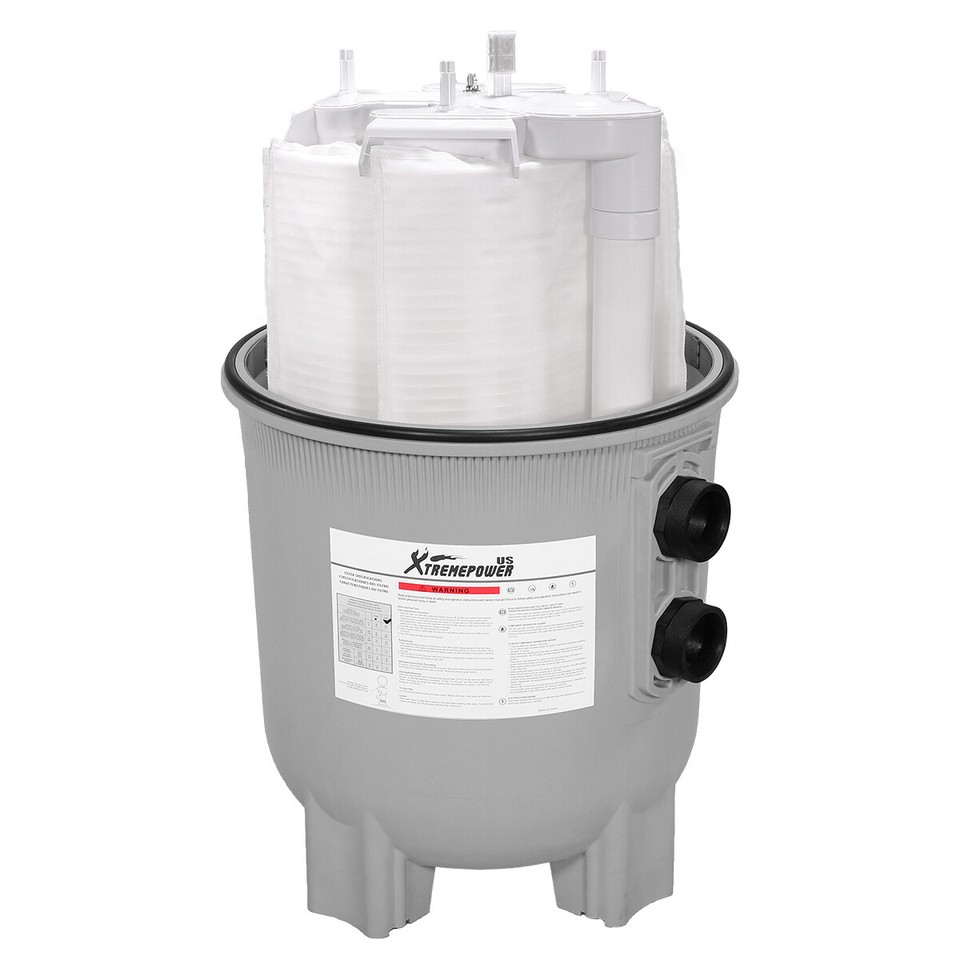 XtremepowerUS DE Pool Filter 48 SQ. FT. Vertical Grid Swimming Pool