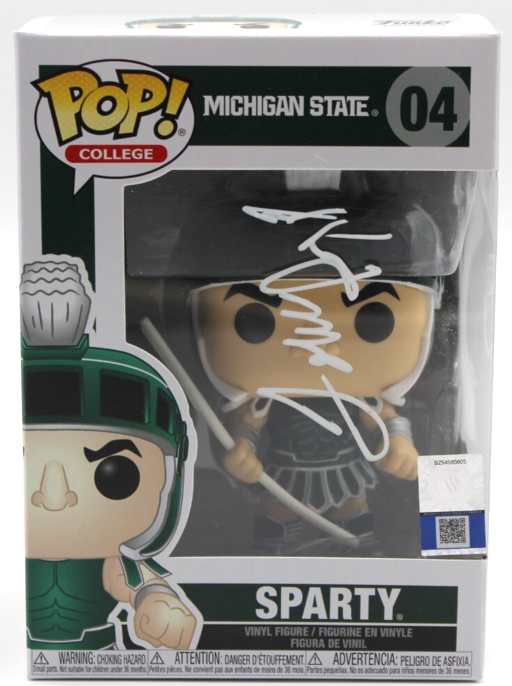 Tom Izzo Autographed Signed Michigan State Spartans Michigan State Sparty Funko Pop 04 w/Beckett BAS COA BR32949 