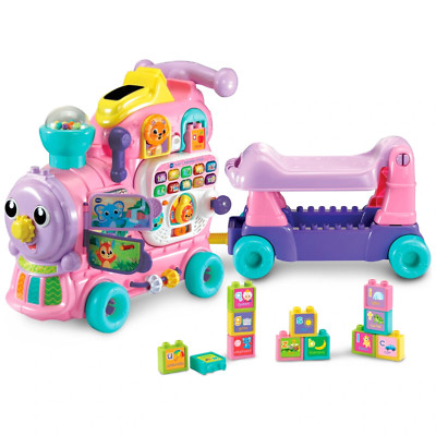 VTech Zug 4in1 Baby Aktivität Spielzeug Alphabet Musik Licht Nachzieh Spielset rosa