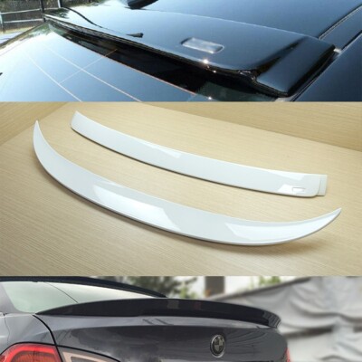 #300 Alpine White III  Spoiler Roof + High Kick P Type Trunk Fit BMW E90 05-11