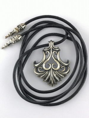 Final Fantasy X-2 Paine Silver 925 Pendant Necklace Square