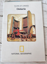 1978 National Geographic Close Up Canada: Ontario Map Cartograph