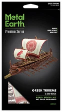 Fascinations Premium Series ICONX GREEK TRIREME Warship Metal Earth 3D Model Kit