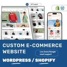 Custom WordPress or Shopify E-Commerce Website Design | Fast & SEO Ready