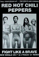 RED HOT CHILI PEPPERS POSTER Fight Like a Brave 24X36
