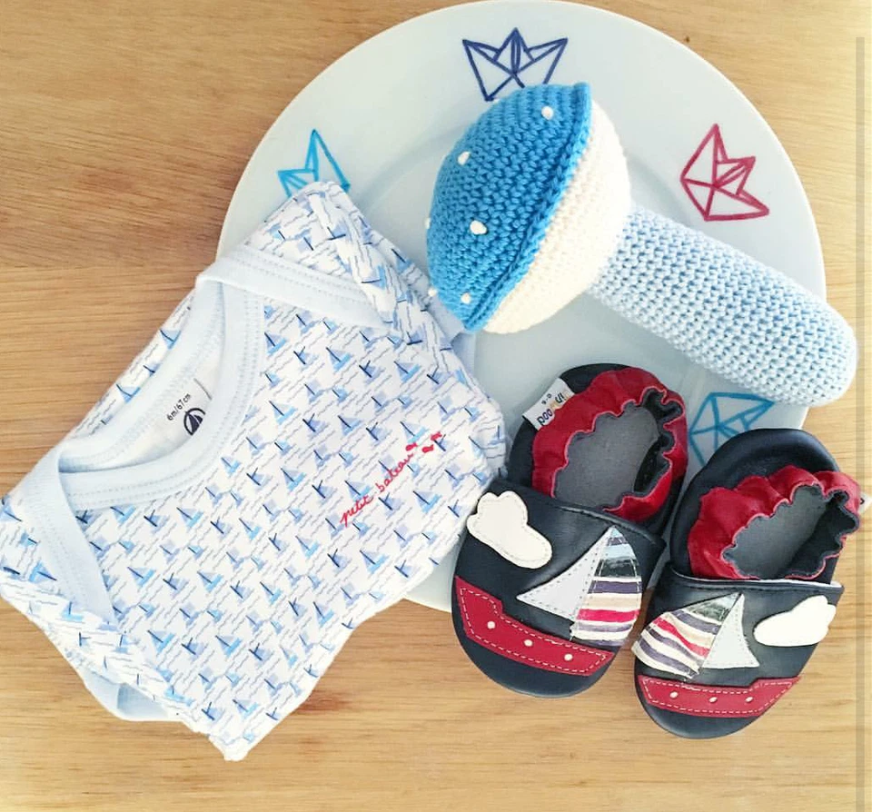 Jinwood Niños Niñas Zapatos Suela Suave Cuero Bebé Zapatos Infante Niño Botines 0-3 años Foto 4 de 4