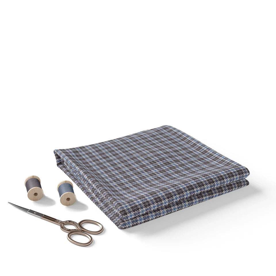 Tela de tweed diente de perro premium 70 % viscosa 30 % poliéster | Material de vestido de traje blazer Foto 3 de 4