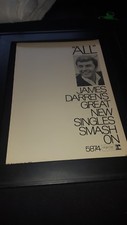 James Darren All Rare Original Promo Poster Ad Framed!
