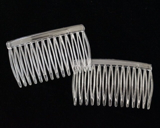 Bulk Buy 2 3/4" Clear Plastic Hair Comb, 4 Piece eBay