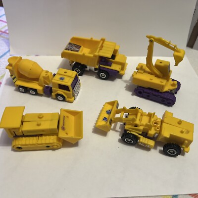 Transformers G2 Devastator Constructicons Yellow Hasbro 1993